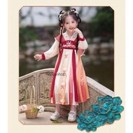 xie KostumImlekAnakBajuHanfuPeachMerahPrincessCinaChina