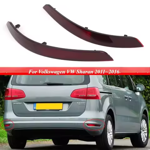 For Volkswagen VW Sharan 2011~2016 7N0945105B 7N0945106B Car Rear Bumper Reflector Taillight Brake F