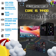 SETCOM+MONITOR DDR5 x BONMECOM2 ครบเซ็ตพร้อมจอ / INTEL CPU i5 14400 / RTX 5060TI 16GB / Case เลือกแบ