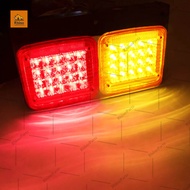 ไฟท้ายรถบรรทุก 24V LED ไฟท้ายสองตอน -โครงเหล็ก ไฟท้ายรถบรรทุกอิซูซุ และทั่วไป (Megatwin)