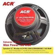 SPEAKER 12 INCH WOOFER ACR PRO 500 WATT / SPEAKER WOOFER 12" ACR PRO - WIRE EMPORIUM