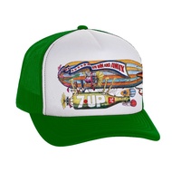 7up "Un un And Away" Topi Retro Snapback Adjustable Trucker Cap
