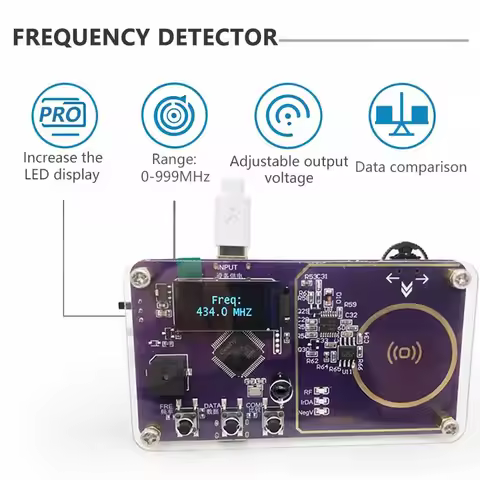 FD100pro Universal Remote Control Frequency Tester Frequency Detector 0-999MHz Driver Wireless Remot