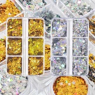 Genuine DIY Five-Pointed Star Gold Silver Sequins Hetero-Shaped Sequins Laser Manicure Glitter Glitt