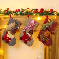KY🎁New Christmas Socks Gift Bag Christmas Decorations Large Socks Gift Candy Socks Pendant KEE6