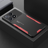 Xiaomi POCO X6 Pro 5g trường hợp kim loại khắc Laser máy ảnh bảo vệ bìa cho Xiaomi POCO X6 Pro 5g Ốp