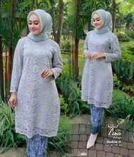 SETELAN TUNIK DAN ROK PRISKET/SETELAN TUNIK/SETELAN TUNIK DAN CELANA/TUNIK MODERN/TUNIK BROKAT/SETLA