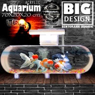 Akuarium Aquarium Mini Besar Akrilik Ukuran 70X20X20 Dan 50X15X15
