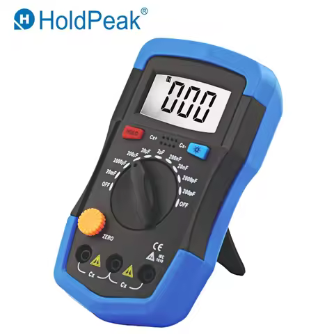 HoldPeak Capcitance Meter Handheld Capacimetro Manual 1999 Counts Capacitor Electronic LCD Capacitan