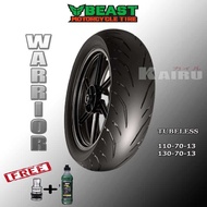 / 130/70-13 MOTORCYCLE WARRIOR Sr30 130/70 - TL BEAST TIRE RIM 13 TUBELESS 070