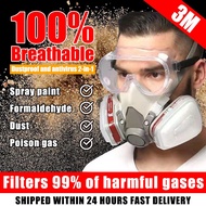 3M 6200 Gas Mask respirator Dust Mask Protection Toxic Vapor Filter Respirator Half Mask chemical Ga