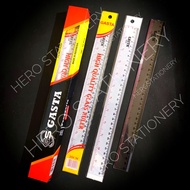 Gasta ruler Transparent ruler ruler 30 cm. 12 Units