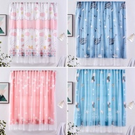 2 layer Modern Langsir Curtain Door Window living room blackout curtain Self-adhesive