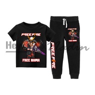 FREE FIRE Children's T-Shirt & Jogger Set Free Fire Version Sg Char 2jt Free Fire [FREE NAME]