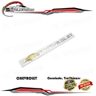 โลโก้ "CHEVROLET" สูง 2.5เซน สีโครเมี่ยม Cheverolet Colorado Trailblazer ขนาด 43x4x0.5 จำนวน 1 Piece