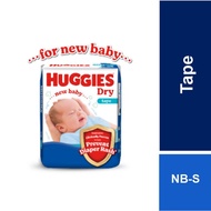 Huggies Dry Tape Diapers for Newborn Baby NB80 / S80 (1 Pack) - Fastest Absorbing Baby Diaper