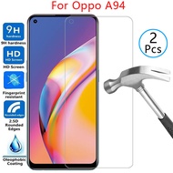 tempered glass screen protector case for oppo a94 4g 5g cover on oppoa94 a 94 94a protective phone c