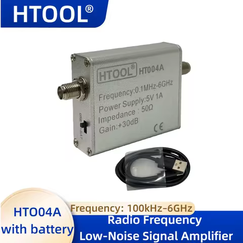 Car Radio Signal Booster Antenna Amplifier 35dB Gain 100kHz-6GHz Low Noise for Car FM/AM/DAB Radio R