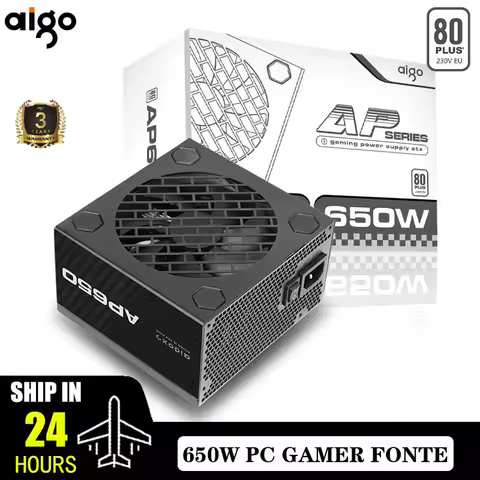 Aigo AP Power Supply PC 550W 650W 750W Diy Gaming 80PLUS 230V EU 120MM Mute FAN ATX Desktop Computer