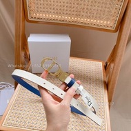 👏Dior Montaigne CD雙面腰帶20mm 藍色+白色 金色 槍灰色 可雙面配戴 belt 皮帶 全實拍 100%全新🆕 雙面可用 免運費 包郵 Carousell官方💎紫鑽商店認證