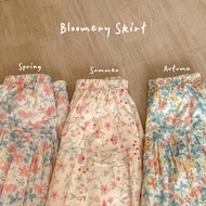 KATUN Byvia - Bloomery Skirt Floral Skirt/ Patterned Skirt/ Cotton Skirt/ Flare Skirt/ Korean Skirt/