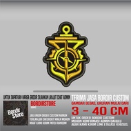 MARITIME INFANTRY ANCHOR BS-54 PATCH EMBROIDERY LOGO/EMBLEM