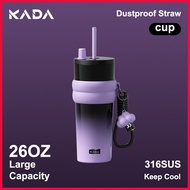 ✷ ⊙ ۞ KADA Coffee Mug with Lid Tumbler Hot and Cold 316 Stainless Steel with Straw Aquaflask Vacuum