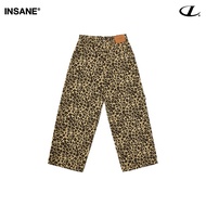 InsaneClo LEOPARD PANTS Baggy Form Unisex Khaki Material Seluar Baggy Lelaki Seluar Slack Lelaki Sel