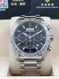 二手 USED  TUDOR 帝舵 FASTRIDER 42000 黑色 OPEN DAY 保養卡