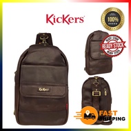 KICKERS ORIGINAL COW LEATHER CHEST BAG CROSSBODY BEG LELAKI KULIT ORIGINAL LEMBU ASLI BEG DADA BRAND