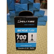 Inner tube 700x25-28c length FV 60mm delitire bicycle tube inner tube