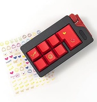 7 Keys Keyboard Fidget Toys, Fidget Toys for Relieve Stress, Linear Clicky Keychain Finger Clicker T