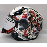 ARC XR KOI Helmet New Helmet Design White Color Size (L/XXL)