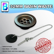32mm Basin Waste(Chrome Colour)