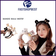 Cute Character HEADBAND BEAR Rabbit CAT Tail BEAR BUNNY MEOW CAT HEADBAND