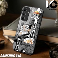 HP Casing SAMSUNG A16 Softcase SAMSUNG A16 Case Glossy Casing Shiny Glass Protector Mobile Phone Acc