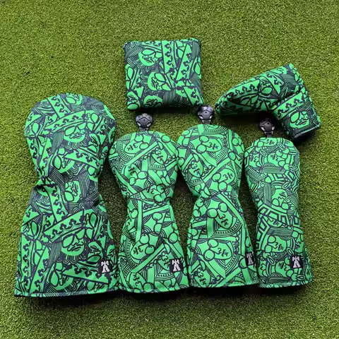 Kings and queens Golf Club #1 #3 #5 Wood Head covers Driver Fairway Woods Cover Putter Headcover Nyl