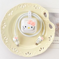 Cute Little Cat Charger protector Charger case Fast charging cable protector for ip 18/20w charger C