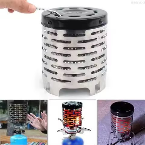 Stainless Steel Heating Cover Outdoor Camping Heating Stove Infrared Heater Camping Baking Stove Cas