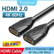 Vention Cáp HDMI Ekstensi 4K/60Hz Cáp HDMI 2.0 Cáp HDMI Cho PS4/3 HDTV Proyektor HDMI 2.0 Cáp Eksten
