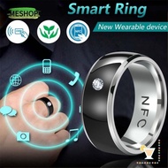 MESHOP Finger Digital Ring, Stainless Steel Multifunctional NFC Smart Ring, Creative Magic Wear Wear