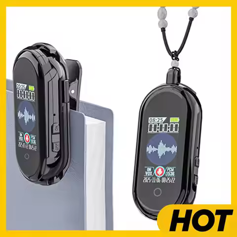 3In1 Smart High-Definition Recorder 1.05In Screen 64GB HD Audio Record Device TYPE-C Charging for Cl