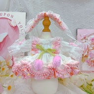 Original Hand-Made 40cm Baby Clothes Lolita 40cm Cotton Doll Clothes Princess Dress Star Delu Doll C