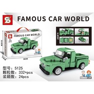 BJ24 Hourly Delivery Sembo Block51005125Famous Car World Eight-Grid Racing Model Compatible with Lego Assembled Building Blocks Children's Toys 50J8
