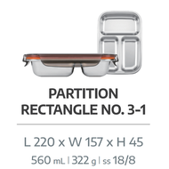 South Korea Cuitisan Compartment Lunch Box Antibacterial Portable Outdoor Cool Artist Microwaveable 