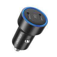 CHOETECH Huawei Universal Car Charger Super Dual C Port PD40W Metal Car Charger