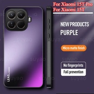 Matte Hard Phone Case For Xiaomi 15T Xiaomi15T Pro 5G Frosted Camera Lens Protective Casing Shockpro