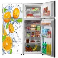 Orange fruit refrigerator stickers for 2 doors and 1 door