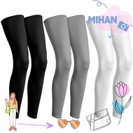 MIHAN 1 Pairs Long Leg Sleeve UV Protection Ice Silk Summer Football leg sleeve