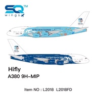 Ready Stock SQ Wings 1: 200 HiFly A380 9H-MIP Rescue Coral Reef Alloy Model Out of Print Car Model